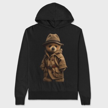 Detective Teddy, Unisex Men's Hoodie