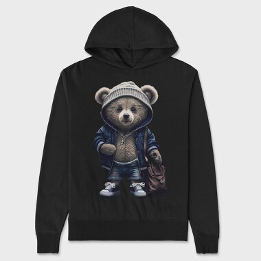 School Teddy Bear, Unisex Men's Hoodie