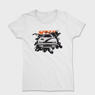 Futuristic Car Front Perspective Speed Demon, Women's T-Shirt
