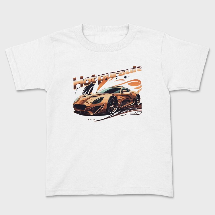Hot Pursuit Racing Car, Kids' T-Shirt