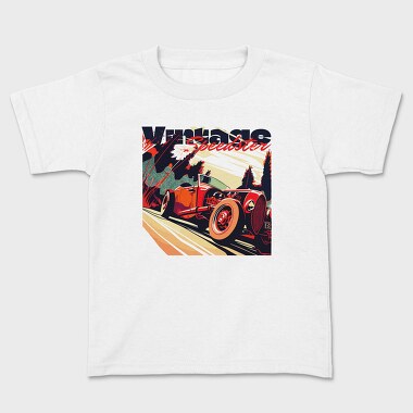 Hotroad Car Vintage Phrase Vintage Speedster, Kids' T-Shirt