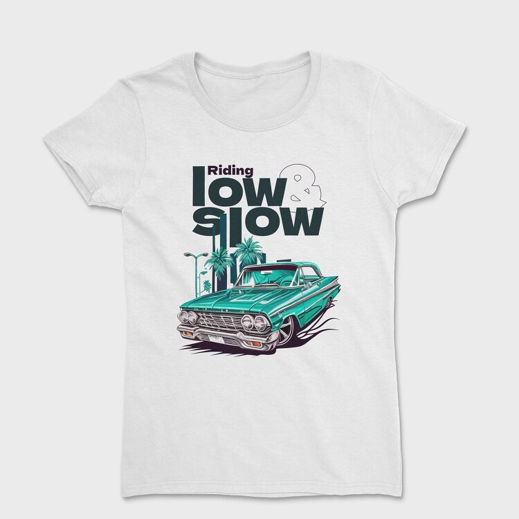 Lowrider Car Cartoon, Women's T-Shirt