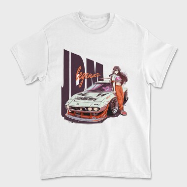 Personalized Car Girl Sleeve, Unisex Men's T-Shirt