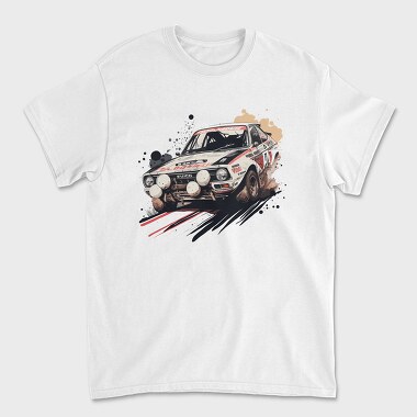 Rally Car Dust Hand Drawn, Unisex Men's T-Shirt