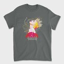 Retro Convertible Car With Woman and Nature, Women's T-Shirt
