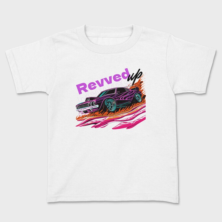 Revved Up Muscle Car Pop, Kids' T-Shirt