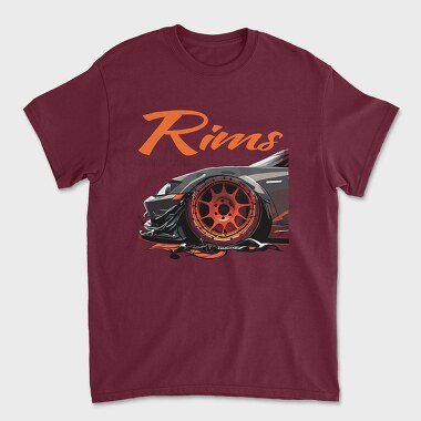 Unisex Men's T-Shirt, Stom Rims on Supercar Rims Make the Car
