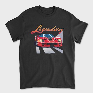 Supercar Front Perspective Legendary Speed, Unisex Men's T-Shirt