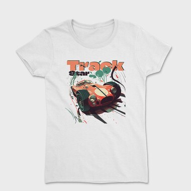 Track Star Racing Car Racing Comic, Women's T-Shirt