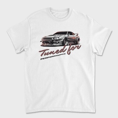 Unisex Men's T-Shirt, Tuned for Performance Personalized Car