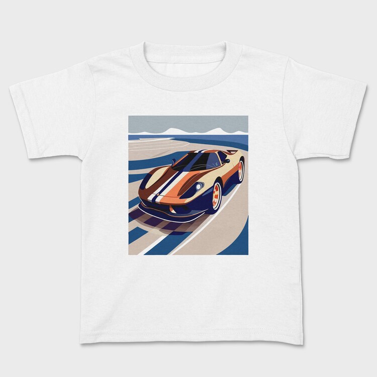 Vintage Retro Supercar 2, Kids' T-Shirt