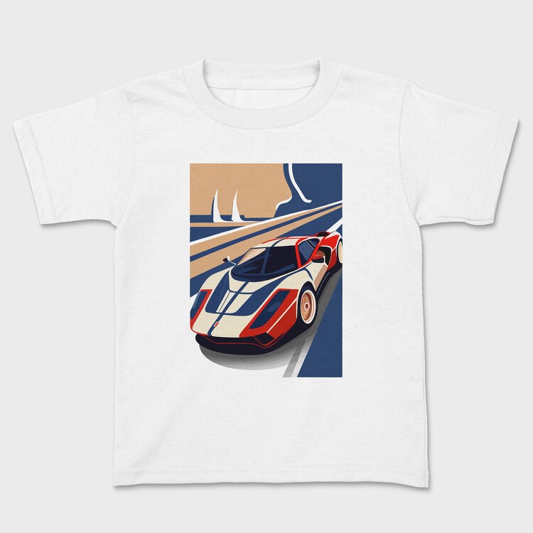 Vintage Retro Supercar, Детска Тениска