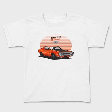 71 Plymouth GTX, Kids' T-Shirt