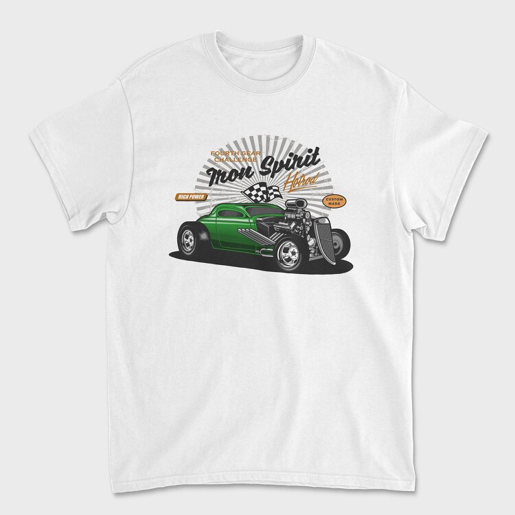 Hotrod 1, Унисекс Мъжка Тениска