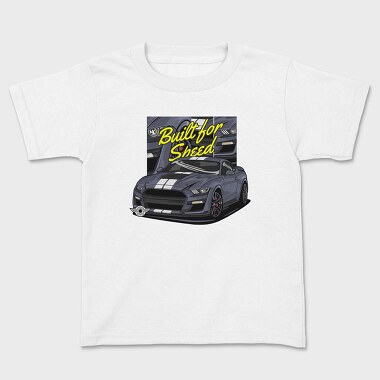 Built for Speed Mustang, Kids' T-Shirt