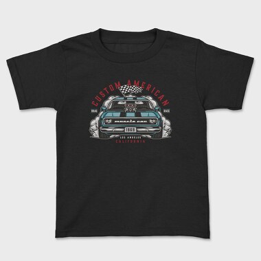 Custom American Muscle Car, Kids' T-Shirt