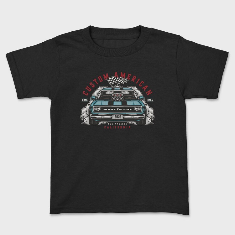 Custom American Muscle Car, Kids' T-Shirt