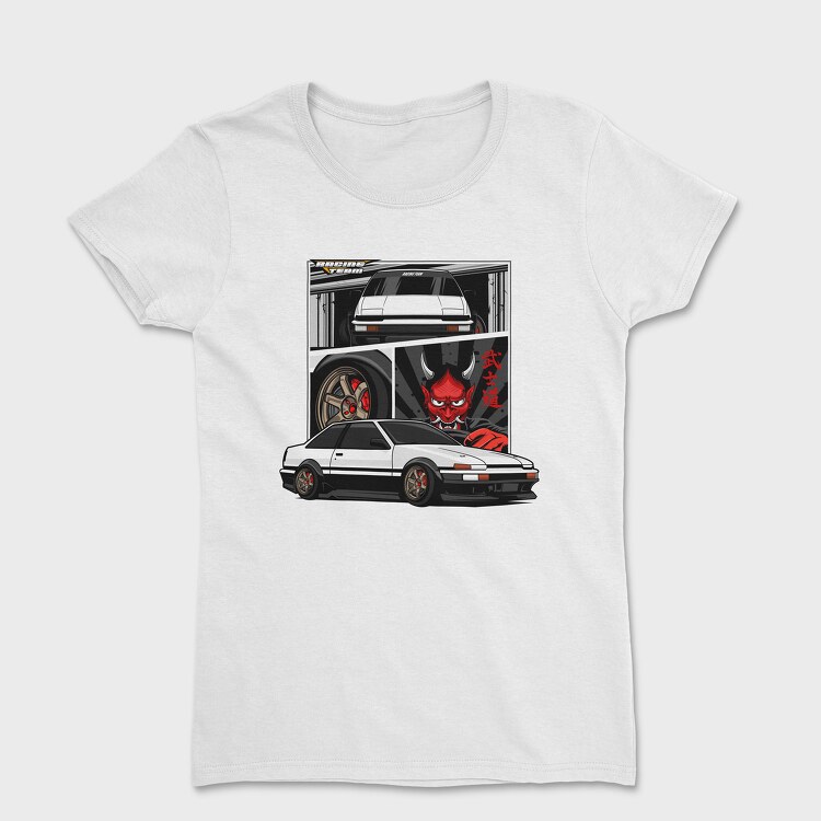 Devil White Car Japan, Women's T-Shirt