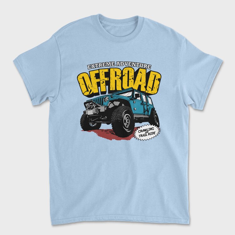 Extreme Adventure Offroad Jeep, Unisex Men's T-Shirt