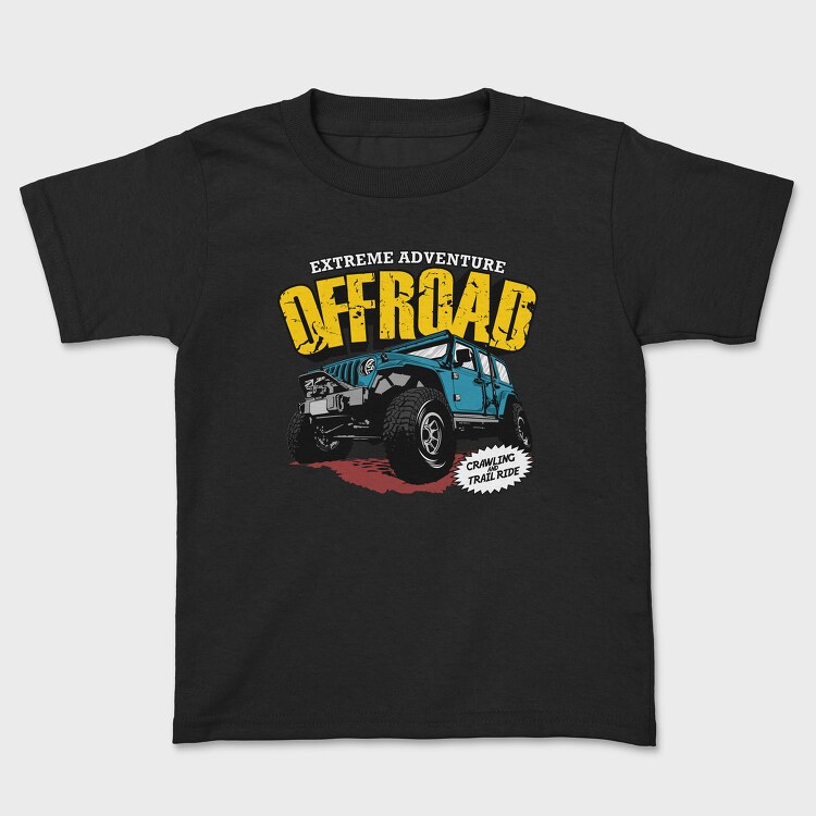 Extreme Adventure Offroad Jeep, Kids' T-Shirt
