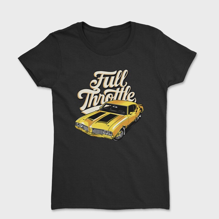 Full Throttle Old Card, Women's T-Shirt