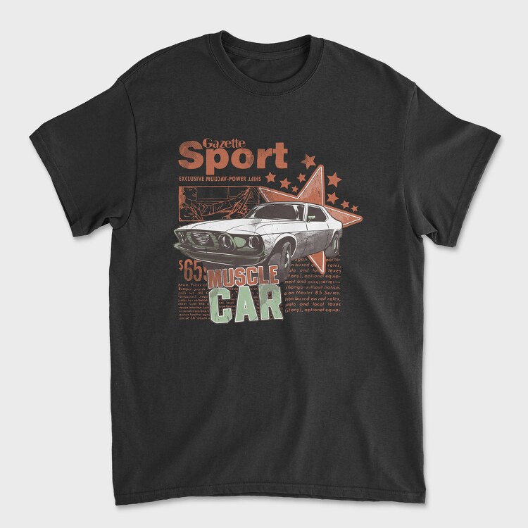 Gazette Sport Muscle Car 65, Унисекс Мъжка Тениска