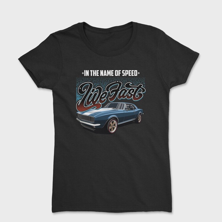 Live Fast Old Mustang, Women's T-Shirt