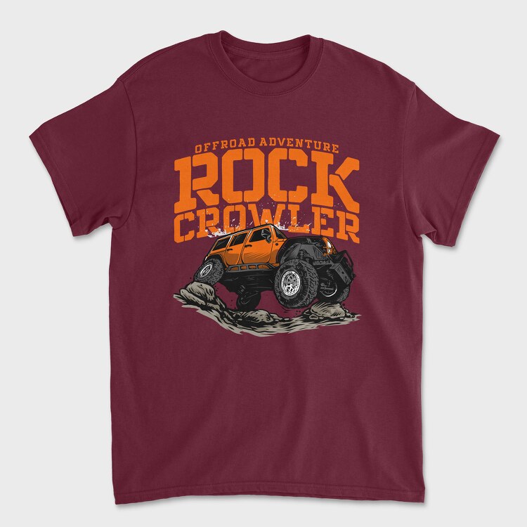 Offroad Adventure Rock Crowler Jeep, Unisex Men's T-Shirt