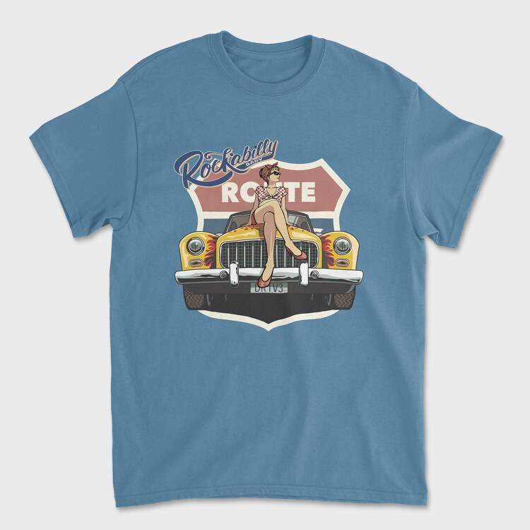 Rackabilly Route, Unisex Men's T-Shirt