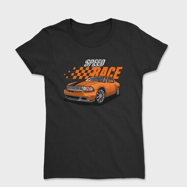 Speed Race Mustang, Women's T-Shirt