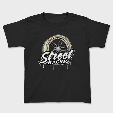 Street Racind Rim, Kids' T-Shirt