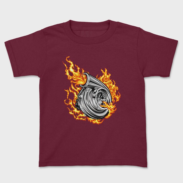 Turbo Flame, Kids' T-Shirt
