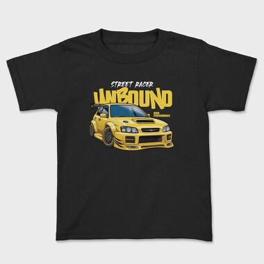 Kids' T-Shirt, Unbound Subaru Yellow