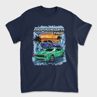 Unfinished Trip Cars, Unisex Men's T-Shirt