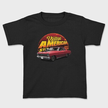 Vintage American Custom 1960, Kids' T-Shirt