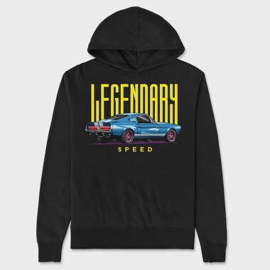 Legendary Speed Mustang, Унисекс Мъжко Суичър