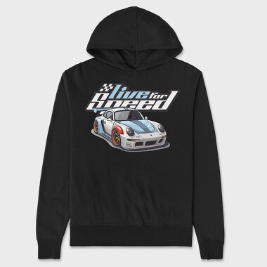 Live for Speed Porsche, Unisex Men's Hoodie