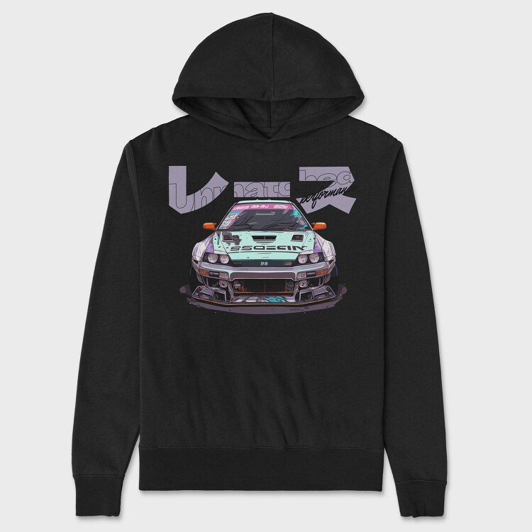 Japanese Car Manga, Unisex Men's Hoodie