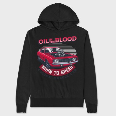1969 Pontiac GTO(naked engine), Unisex Men's Hoodie