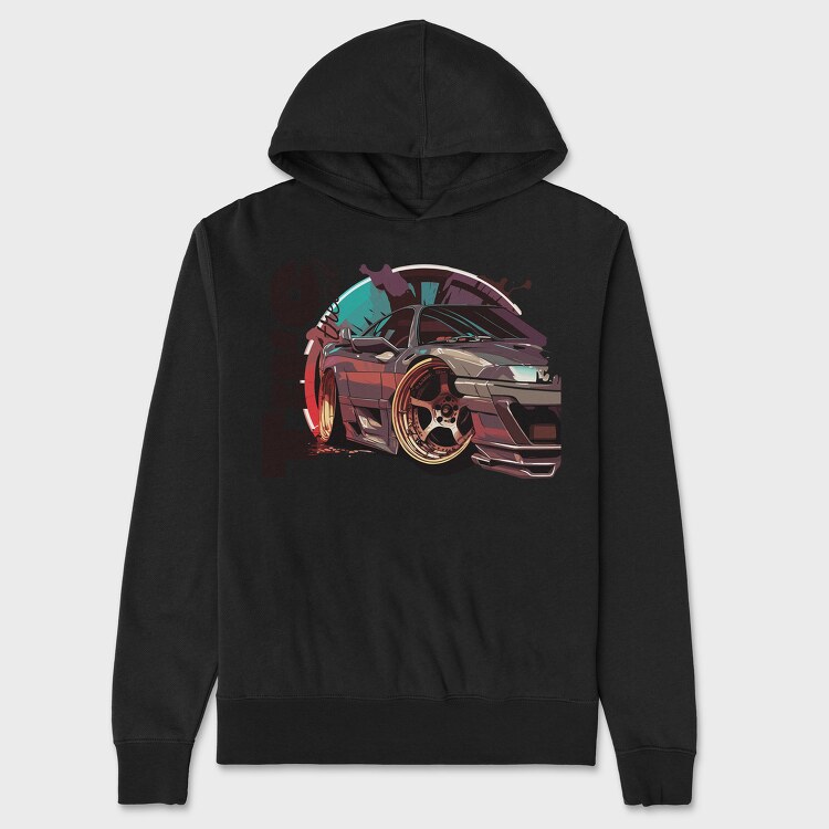 Custom Cars Luxe Wheels Tire Thread, Unisex Men's Hoodie
