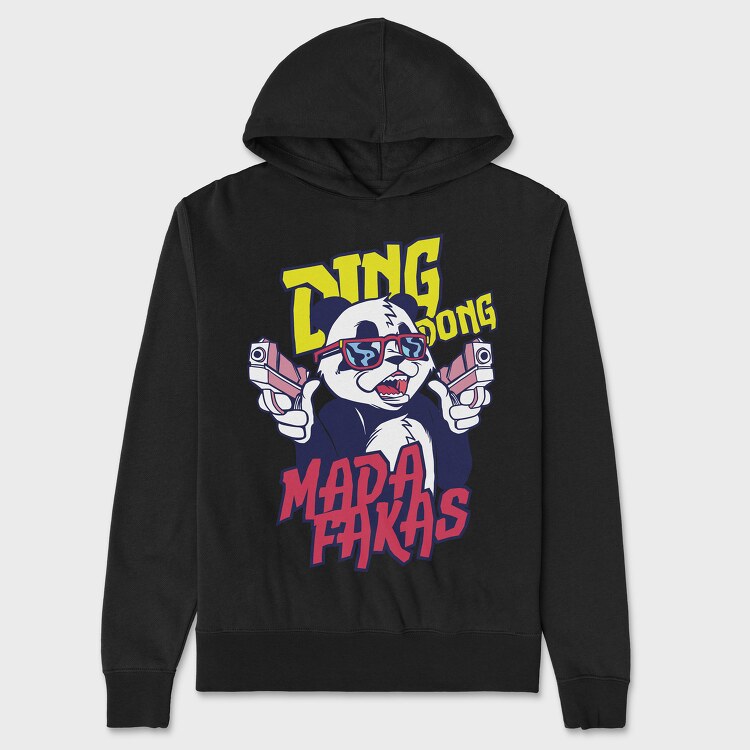 Ding Dong Panda T Shirt, Unisex Men's Hoodie