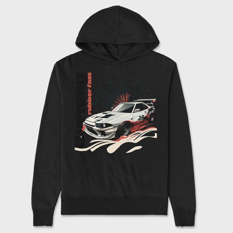 Car Jdm Japan Smoke, Унисекс Мъжко Суичър