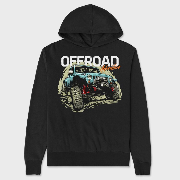 Adventure Offroad Jeep, Unisex Men's Hoodie