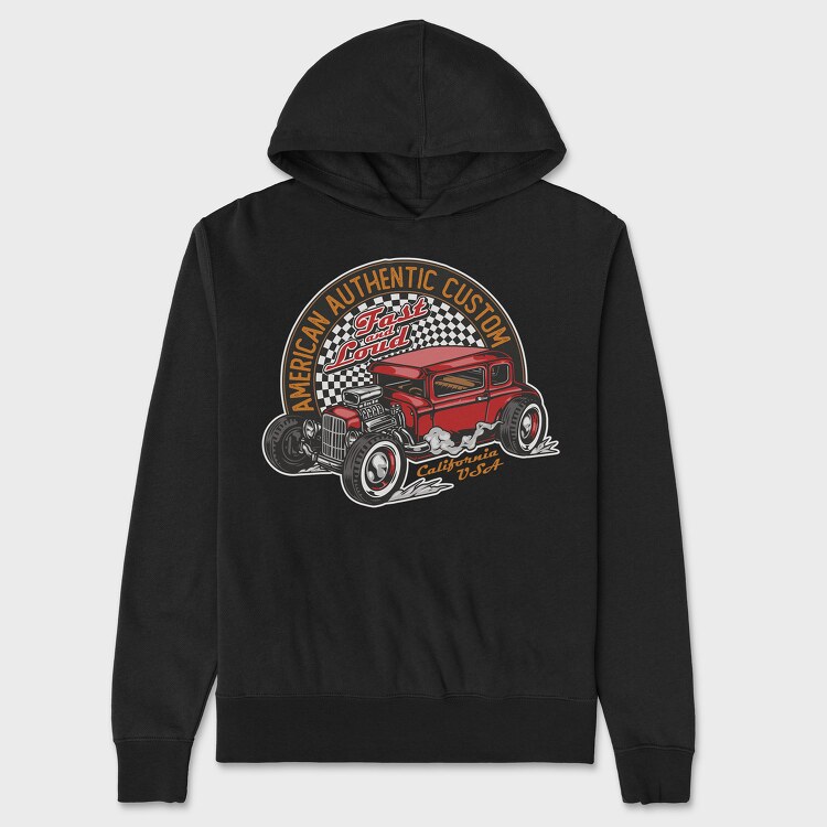 American Authentic Custom, Unisex Men's Hoodie