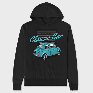 1975 Fiat 500, Unisex Men's Hoodie