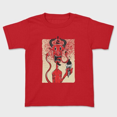 Devil Ice Cream, Kids' T-Shirt