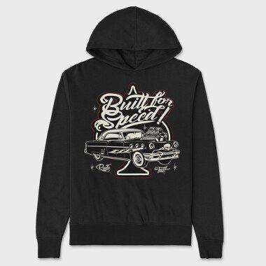 Built for Speed Hotrod Old, Unisex Men's Hoodie