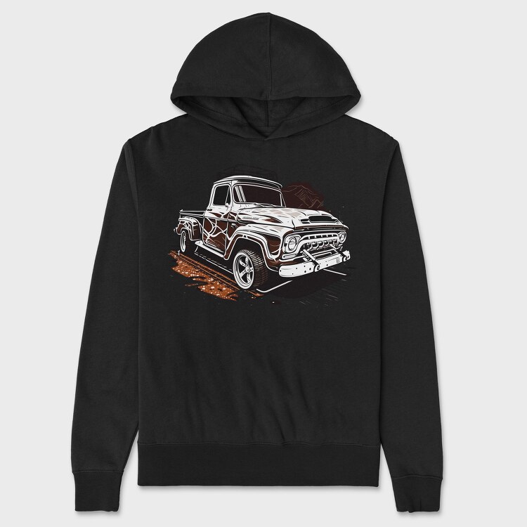 Classic 4X4 Truck With Luxury Rims, Unisex Men's Hoodie