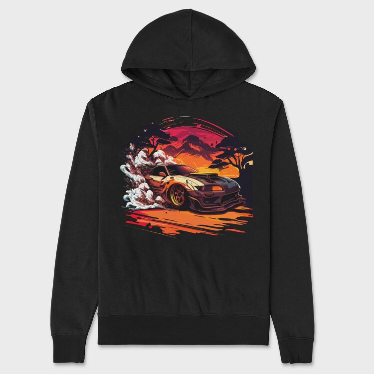 Customized Japanese Car Mountain Tree, Unisex Men's Hoodie