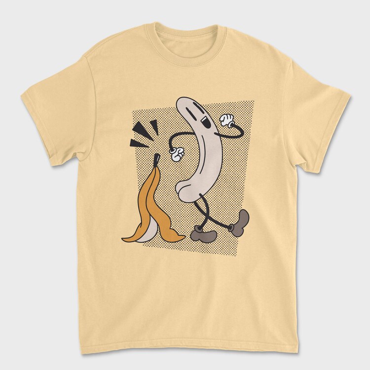 Naked Banana Retro, Унисекс Мъжка Тениска